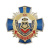 Значок мет. 55 лет вневедомственной охране 1952-2007 (синий крест с накл., смола)