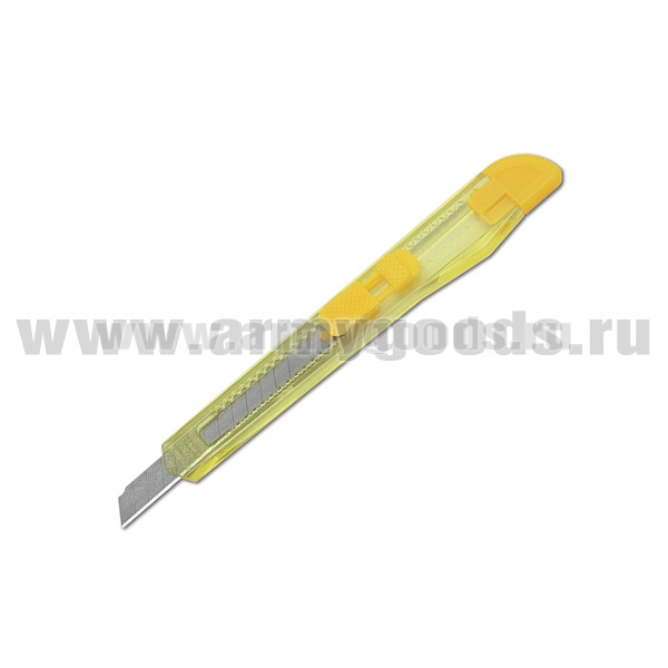 Нож канцелярский с лезвием 9 мм (цвета в ассортименте)
