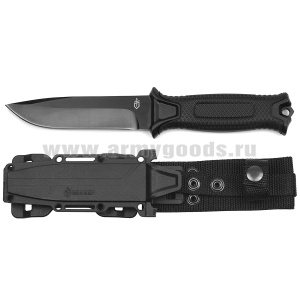 Нож GERBER в пластиковых ножнах (черный) BG 0871214 B (1500H) общая длина 25 см