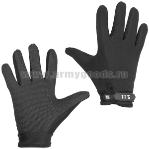 Перчатки тактические 5.11 (без защитных накладок, застежка на липучке, размер универсальный) черные