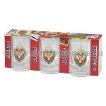 Стопки стеклянные (3x50 мл) с накладками Федеральная служба безопасности (щит и меч)