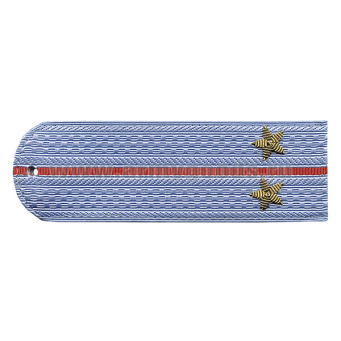 Погоны Полиция нов/обр без канта серо-голуб. вышит. канителью (лейтенант)