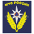 Футболка с вышивкой на груди МЧС России (эмблема) синяя