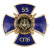 Значок мет. 55 лет (Управлению ВОХР) СПб (син. крест, гор. эм.)