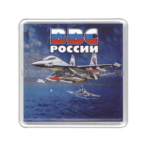 Магнит пластиковый ВВС России (самолет и корабль)