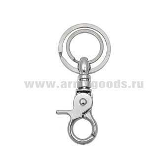Карабин мет. с 2 кольцами (8 см)