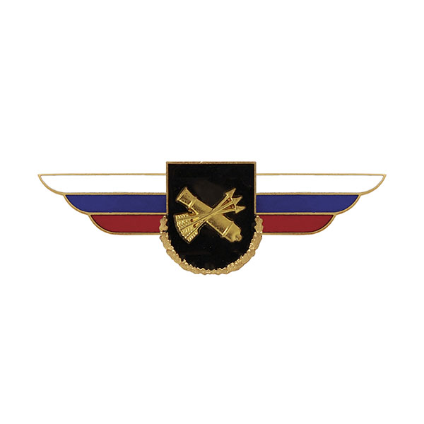 Значок мет. Должностной знак командира бригады и ей равного соединения войсковой противовоздушной обороны (№40)