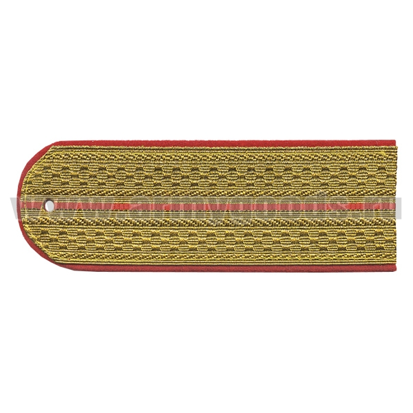 Погоны парад. зол. мет. Полиция 1 красн. пр.