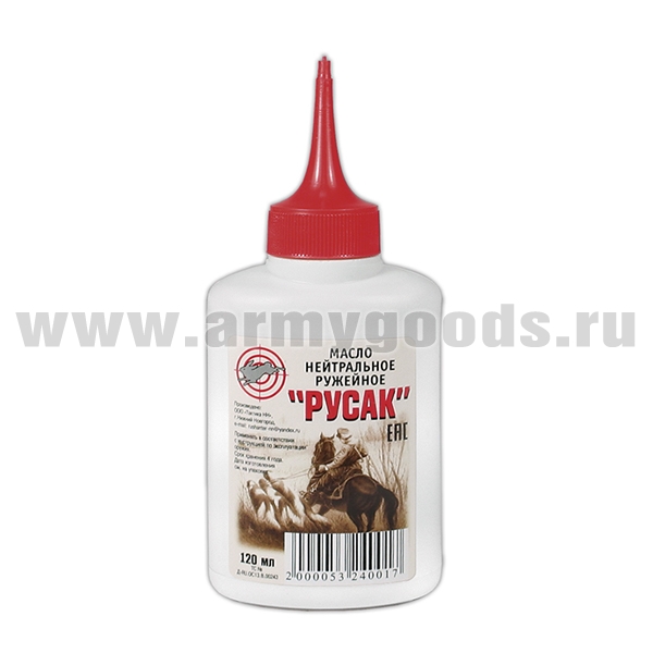 Масло нейтральное ружейное "РУСАК" (120 мл)
