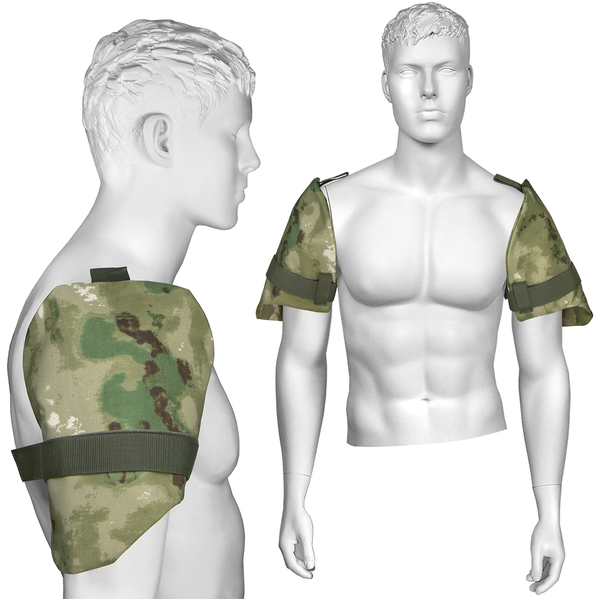 Наплечники тактические защитные "мох" (A-TACS FG)	