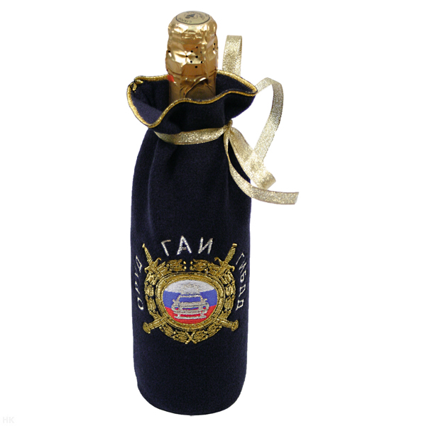 Мешочек под бутылку вышитый ОРУД-ГАИ-ГИБДД