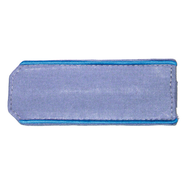 Погоны из рубаш. ткани серо-голуб. с вышит. голуб. кантом на рубашку