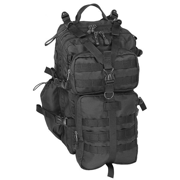 Рюкзак Тактик (30 л, ширина - 29 см, глубина -20 см, высота - 50 см) черный с системой крепления "MOLLE"