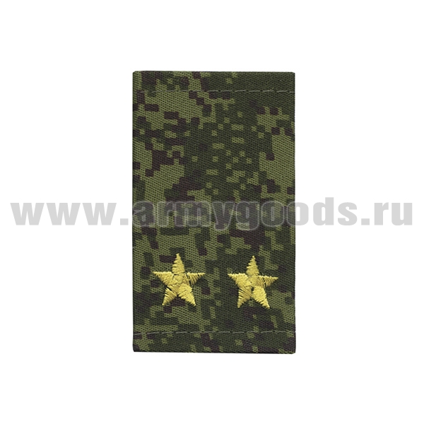 Ф/пог. "русская цифра" вышит. желт. (подполковник) на липучке (пластик)