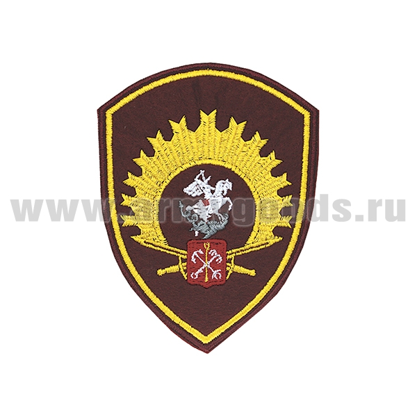 Шеврон вышит. Санкт-Петербургский военный институт войск национальной гвардии РФ (СПВИ ВНГ РФ)
