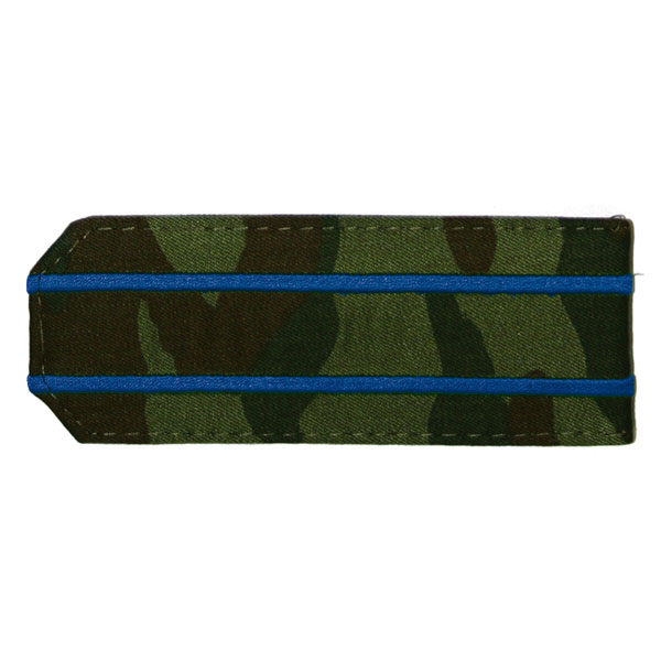 Погоны из рубаш. ткани кмф зел. с 2 вышит. вас. просв. на камуфляж