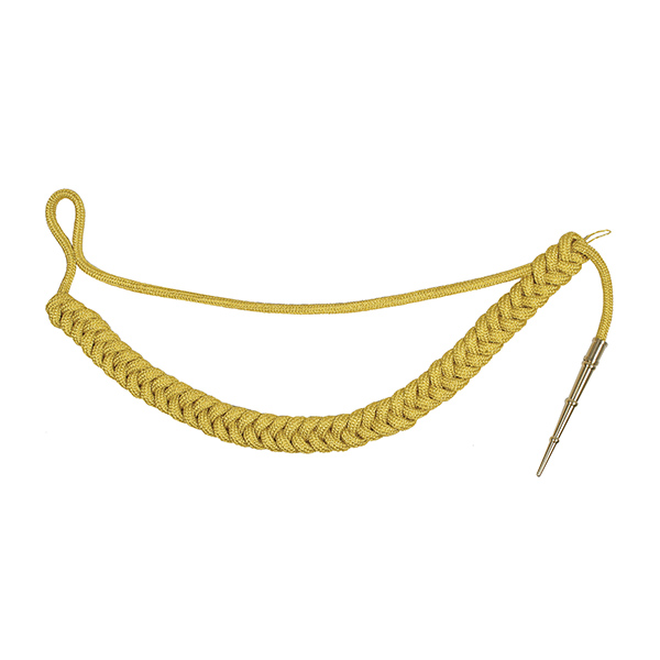 Аксельбант солдатский (уставной) шелк желтый