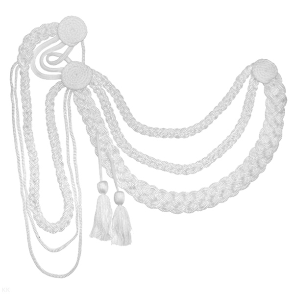 Аксельбант ДМБ "флаг" (белый)