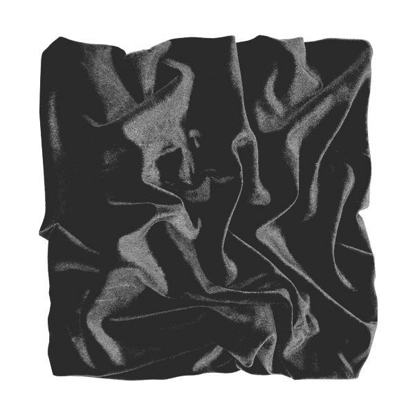 Стрейч-бархат (50х50 см, Корея) черный