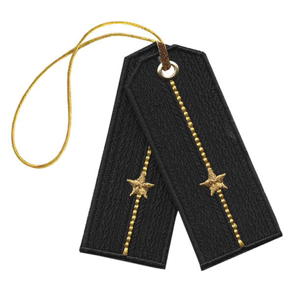 Брелок вышитый Погончики ВМФ (мл. лейтенант)