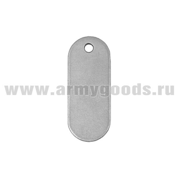 Жетон овал. нов/обр (нерж. ст.) пустой