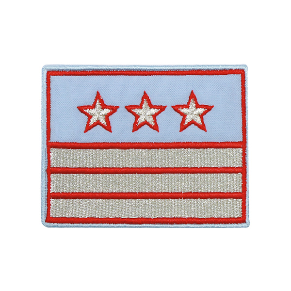 Нагрудный знак вышит. РЖД (голубой) 3 галуна 3 звезды (нов/обр)