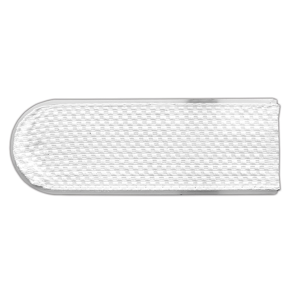 Погоны белые чистые без канта (Полиция на белую рубашку) нов/обр (на пластике)