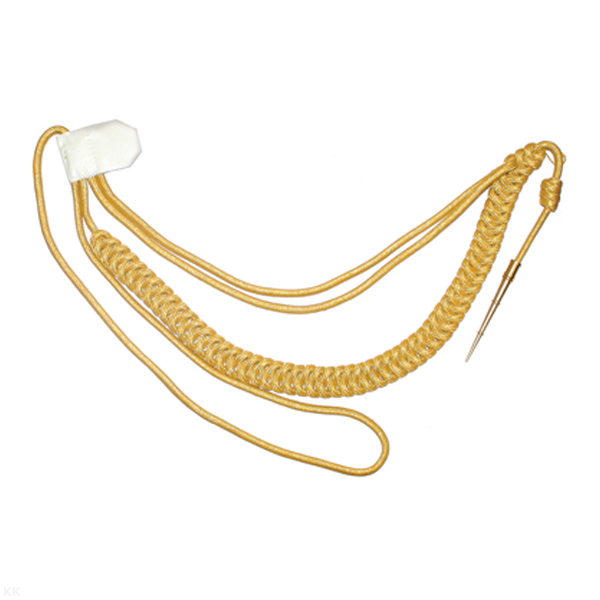 Аксельбант офицерский (1 наконечник) "корейская нить" золото