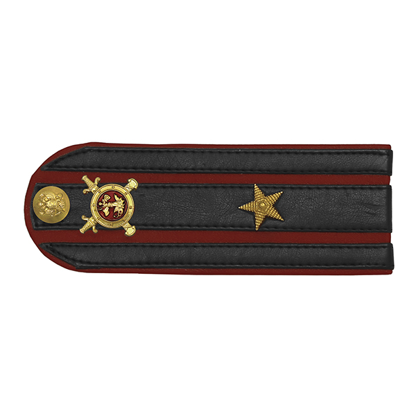 Погоны Полиции (кожзам) для кожаной куртки Полиции (укомпл. мет. фурнитурой) майор