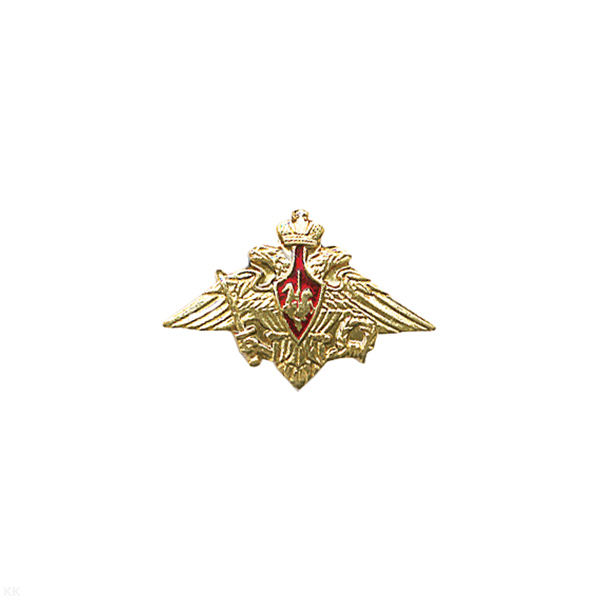 Значок мет. Орел РА (длина 2,5 см, лат.) на пимсе