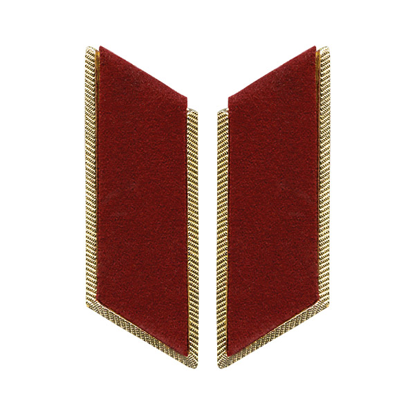 Петлицы на воротник суконные на мет. основе (краповые)