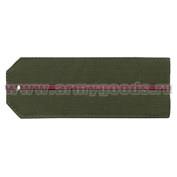 Погоны оливк. (ткань rip-stop) с 1 вышит. краповым просв. (на костюм офисный)
