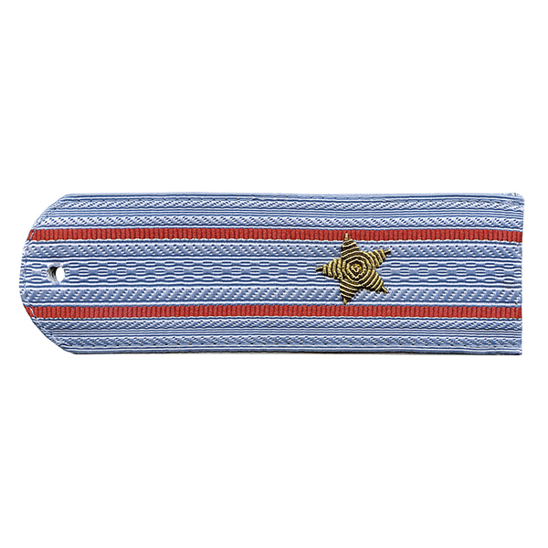 Погоны Полиция нов/обр без канта серо-голуб. вышит. канителью (майор)