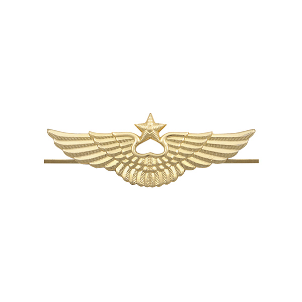 Эмбл. на тулью мет. ВВС нов/обр