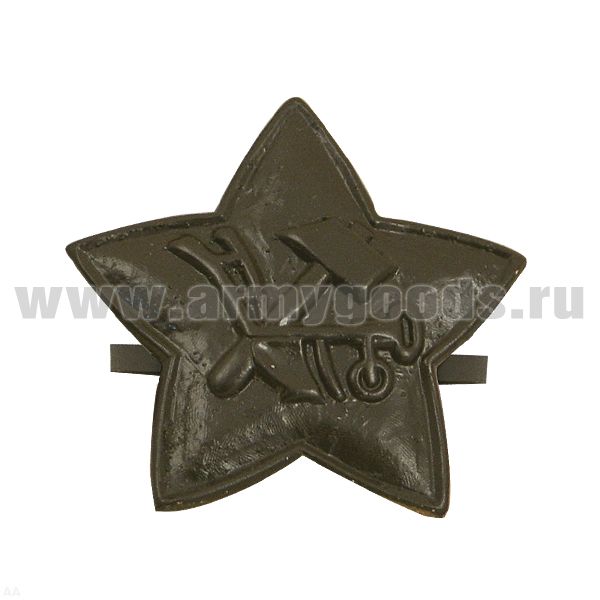 Значок мет. Звезда РККА (плуг и молот) полевая
