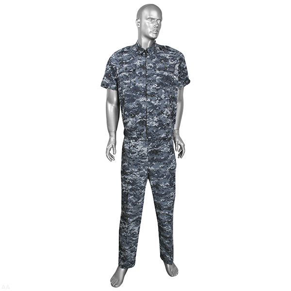 Костюм лет. Р-1 (кор.рук.) на молнии "серая цифра" (рубаш.ткань)