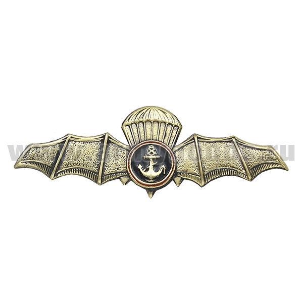 Значок мет. Морская пехота (крылья лет. мыши с парашютом)