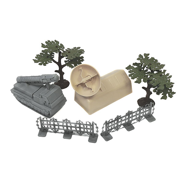 Набор игрушек пластмассовых "Зенитный дивизион" (ракетный комплекс, палатка с радаром и т.д.)