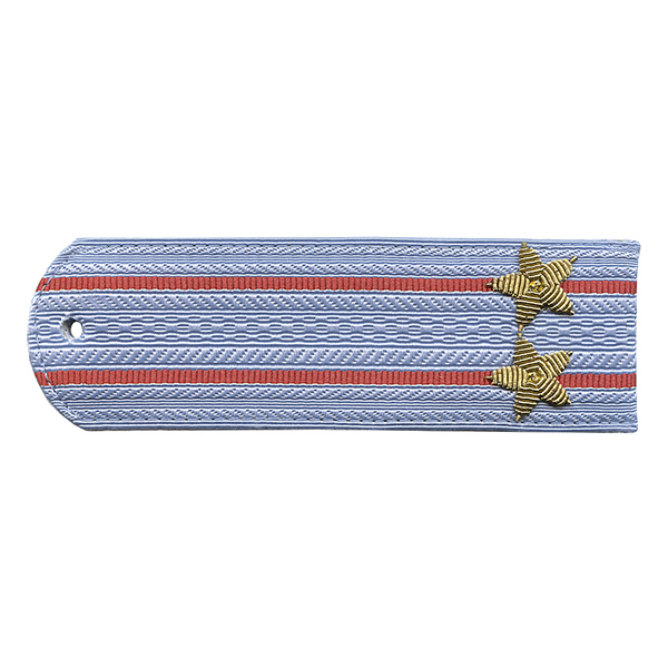 Погоны Полиция нов/обр без канта серо-голуб. вышит. канителью (подполковник)