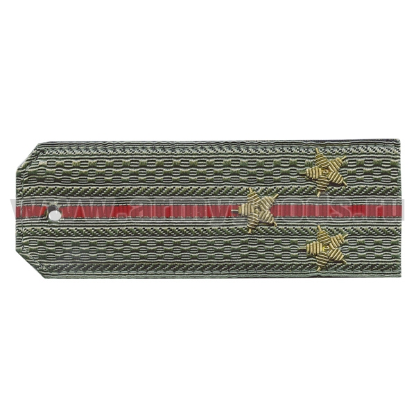Погоны светло-оливк. 1 красн. пр. (на рубашку) галунные вышит. канителью (ст. лейтенант)