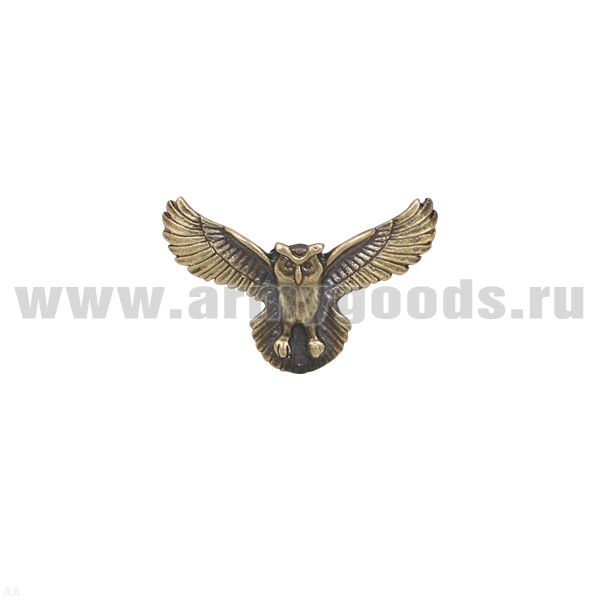 Значок мет. Сова (мал., на пимсе)