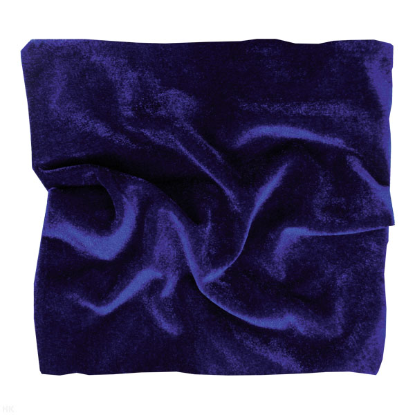 Стрейч-бархат (50х50 см, Корея) васильковый