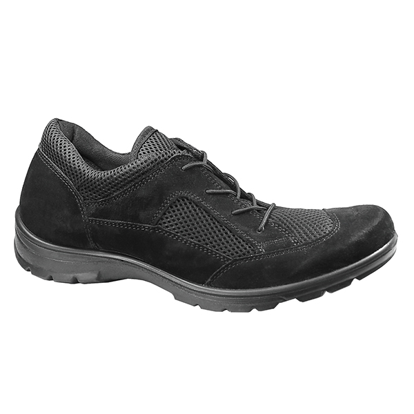 Кр. (мод. 5203 С) черные (натуральная кожа спилок «велюр» + сетч. ткань)