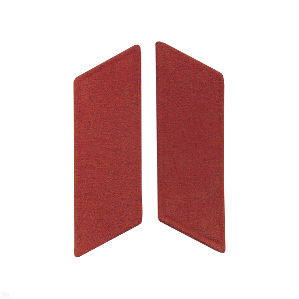 Петлицы на воротник суконные без мет. основы (красные)