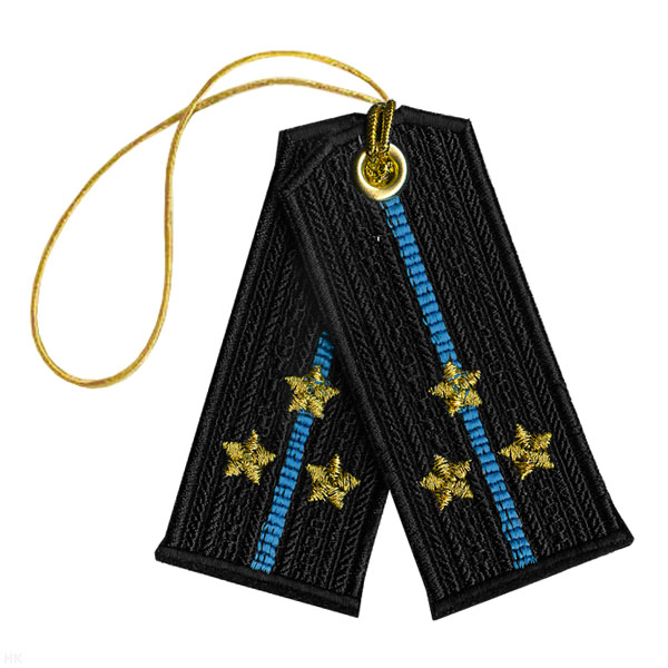 Брелок вышитый Погончики Авиация ВМФ (ст. лейтенант)