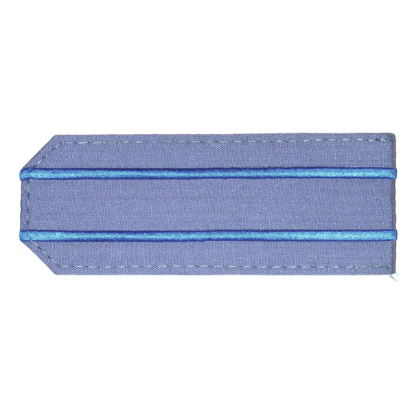 Погоны из рубаш. ткани серо-голуб. с 2 вышит. голуб. просв. на рубашку