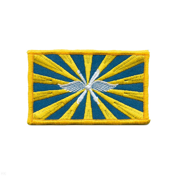 Шеврон вышит. Флаг ВВС РФ (прямоуг.)