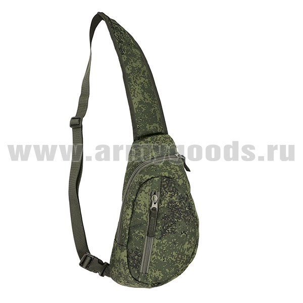 Сумка на грудь ("банан") "русская цифра" (17x9x32 см)