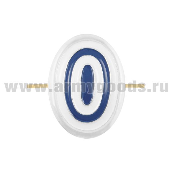 Кокарда мет. Казачество рядовой состав (серебр. с голуб.)