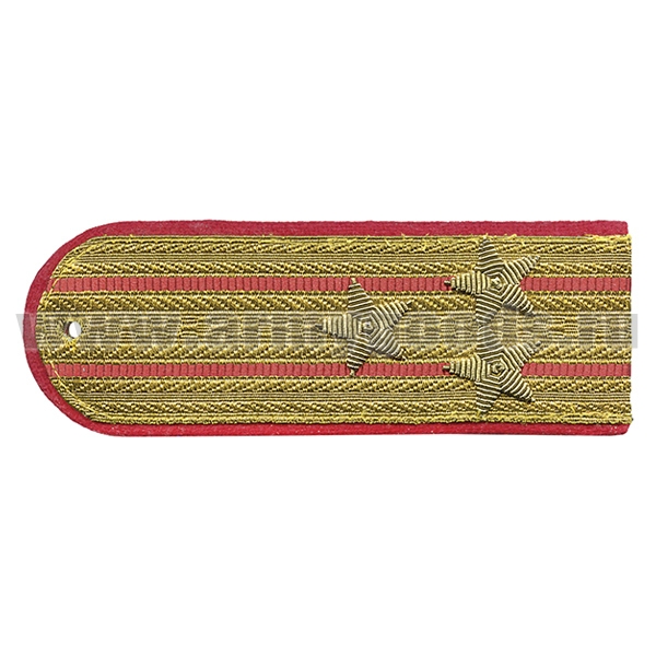 Погоны парадные золотые (металлиз.) Полиция, вышит. канителью (полковник)